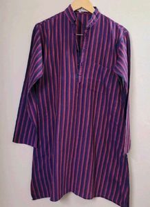 Khadi Men's Striped Kurta