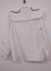 Cute Embroidered Collar Top