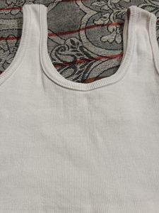 Basic White Ribbed Tank Top