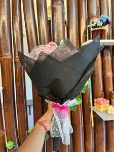 Elegant Pink Flower Bouquet with Butterfly
