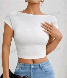 White Crop Top