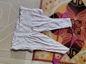 Cute White Smocked Crop Top