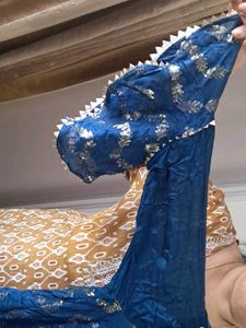 Vibrant Blue Embellished Kurta