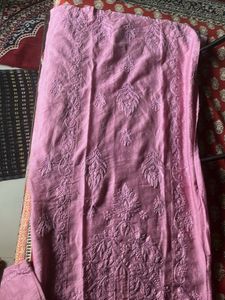silk chikankari Kurta Set with Palazzo Pa