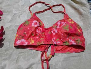 28.Floral Bikini Top