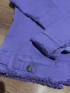 Lavender Denim Jacket