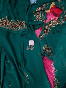 💚90sBackless kurta,plazo,chuni,slang Bag set💚