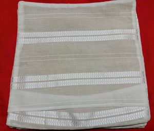 Cushion Cover White Thread Work