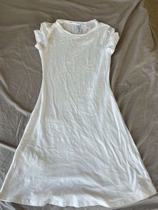 Classic White T-Shirt Dress