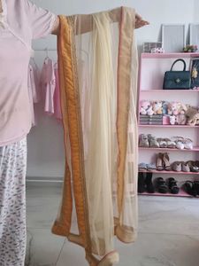 Beautiful Pink &amp; Gold Lehenga Skirt