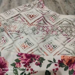 Floral Knot-Front Top