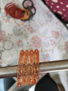 Sparkling Orange Bangles Set