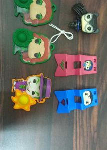 DC Funko Pop! cat woman figurine and phone holders