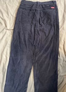 Textured cotton pants