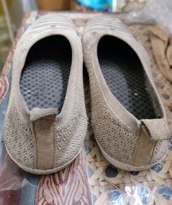 Comfortable Striped Ballerina Flats