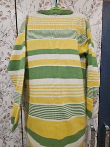 Striped V-Neck Sweater Top