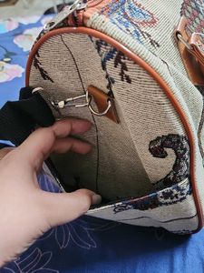 Unique Elephant Print Tapestry Handbag