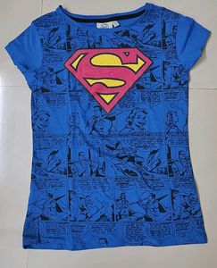Comic Super Man Tshirt For Women