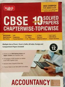 CBSE Class 12 Accountancy Solved Papers