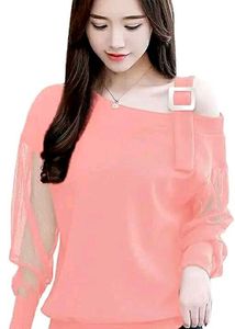 Pink girls  off shoulder Top..