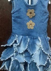Cute Denim Dress for Girls