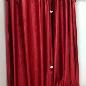 Red curtains