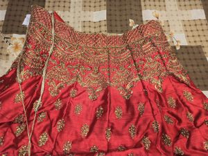 Red Embroidered Lehenga Choli