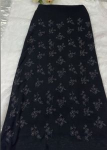 Black Floral Maxi Skirt