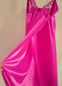 Luxurious Satin Nightgown with Robe