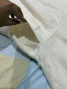 Cream Linen Mini Dress