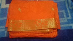 Elegant Orange Saree