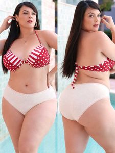 White Polka Dot High-Waist Brief Panty