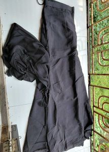 Embellished Black Indo - Western Sharara Suit Set