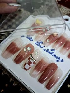 Press-On Nails with Charms