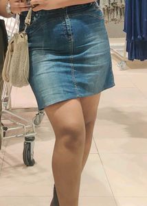 Denim Mini Skirt