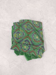 Green Bandhani Saree