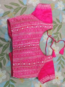 Vibrant Pink Embroidered Blouse