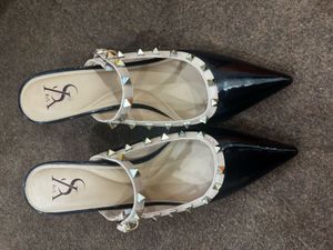 Black Studded Heels
