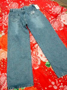 shein blue denim jeans new with tag