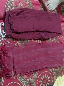 Vibrant Pink Kurta with Button Detail