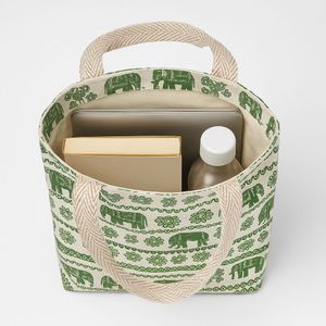 Elephant Print Tote Bag