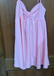 Chic Pink Babydoll Dress