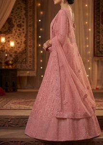 elegant wedding pink lehnga choli
