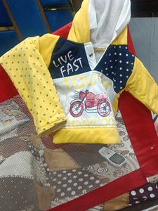Baby Girls Yellow Hoodie