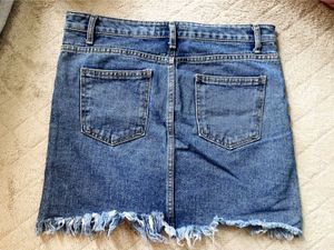 Blue Denim Mini Skirt