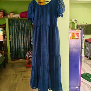 Beautiful Blue Tiered Gown