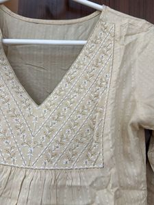 Elegant Beige Kurta