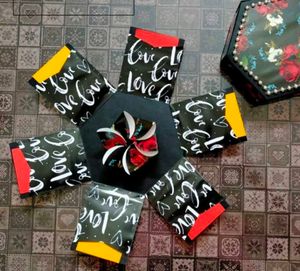 Floral Hexagon Explosion Box