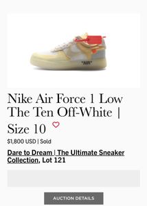 Nike Air Force 1 Low Off-White Sneakers