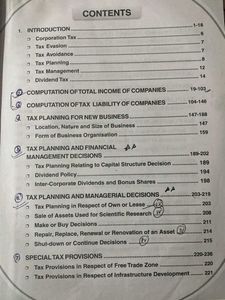 Corporate Tax Planning and Management Book